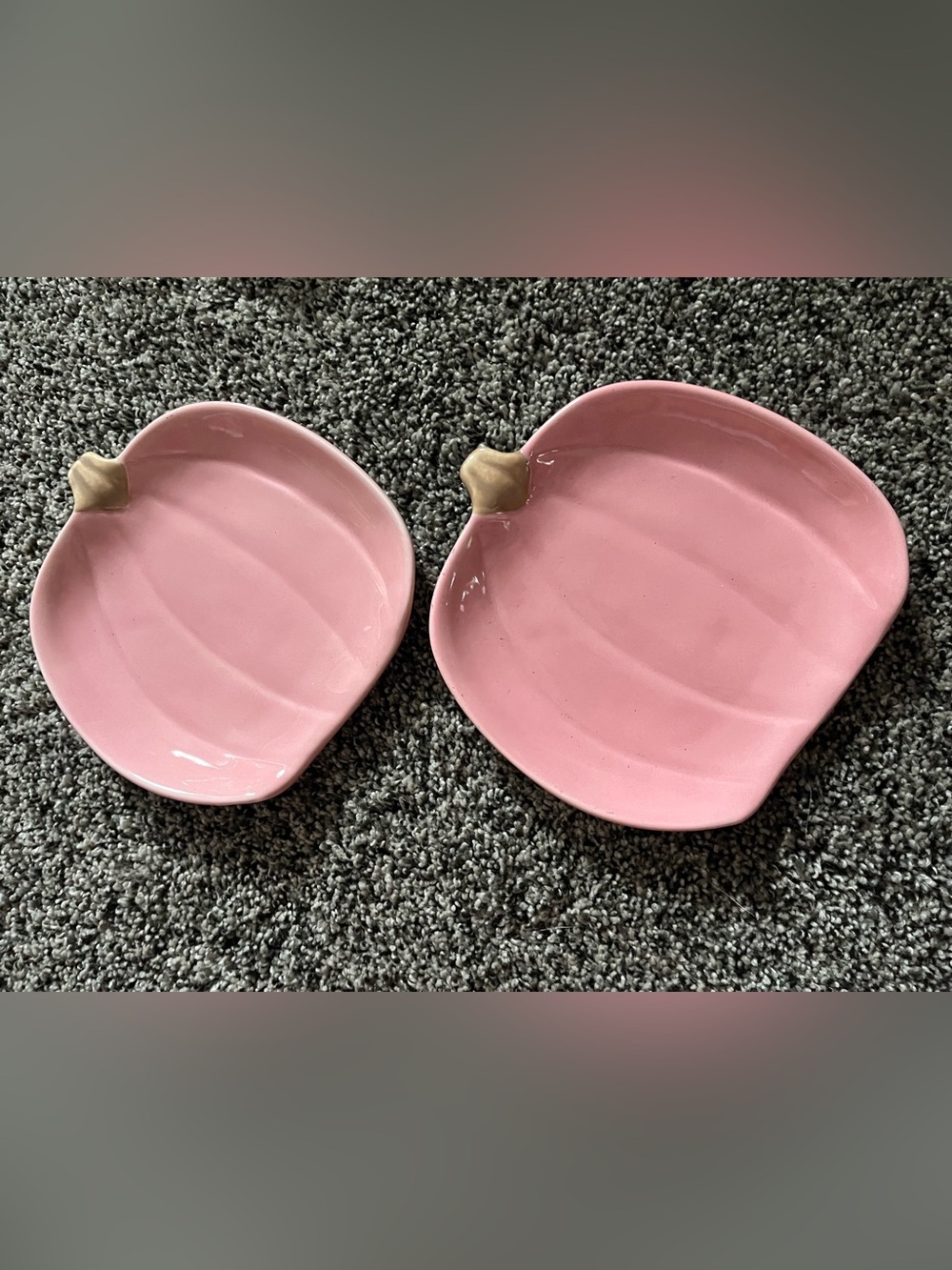 Set of 2 pumpkin plates
